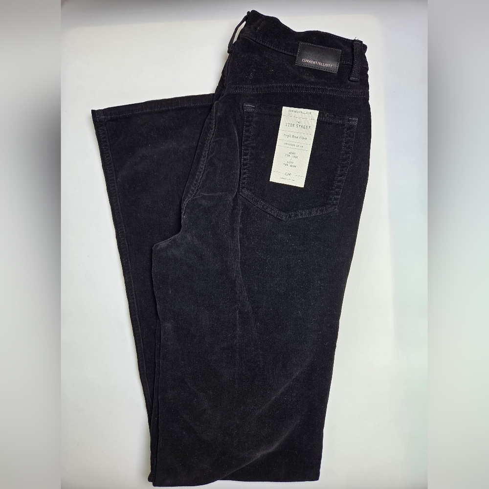 NWT Current Elliott The Side Street 31 Corduroy High Rise Flare